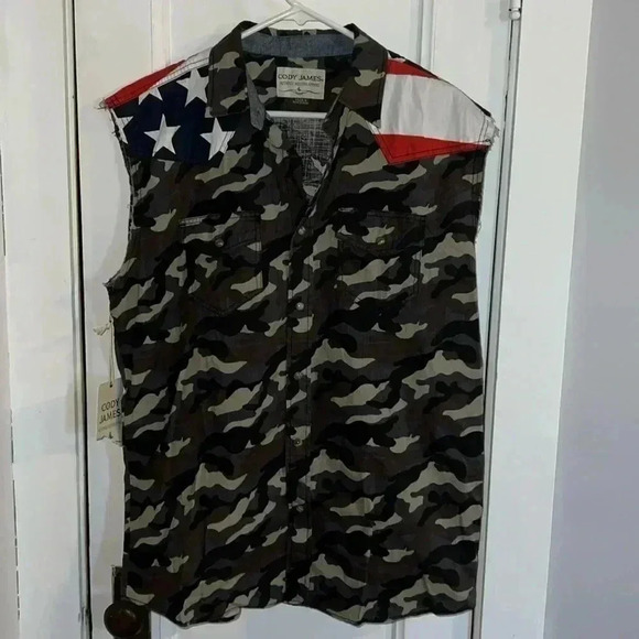 Cody James Sleeveless Shirt A3 - Picture 1 of 3